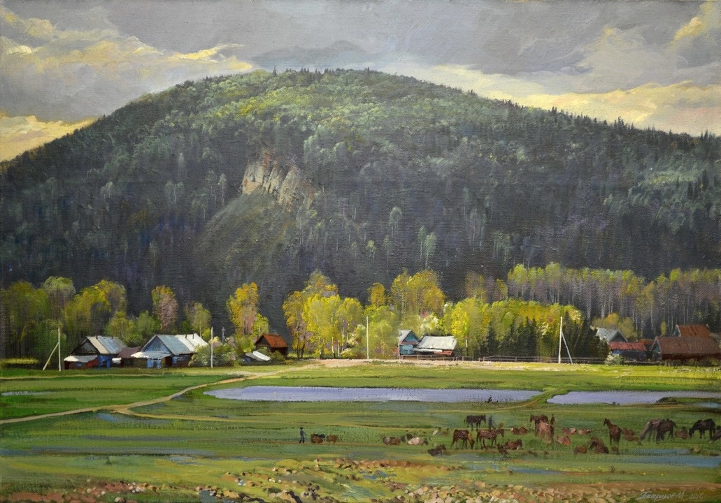 "Весна. Инзер." Особенно знакомое узнаваемое место - оно как раз вдоль трассы.  Источник изображения : vk.com›album-