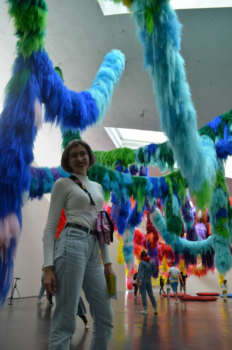 Адель Еникеева в Национальной галерее современного искусства Финляндии Kiasma, 2019 г.