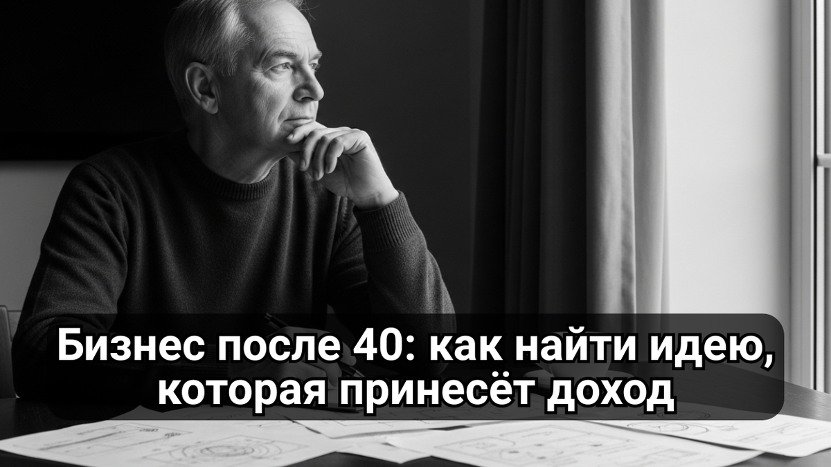 Как выбрать идею для бизнеса в зрелом возрасте.