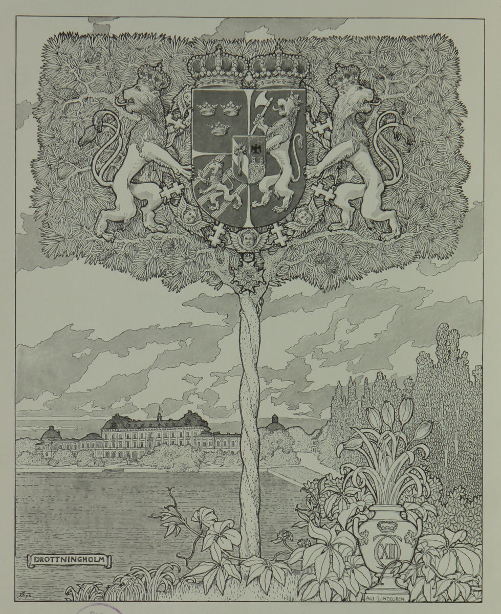 Аги Линдегрен. «Дроттнингхольм». Иллюстрация на авантитуле