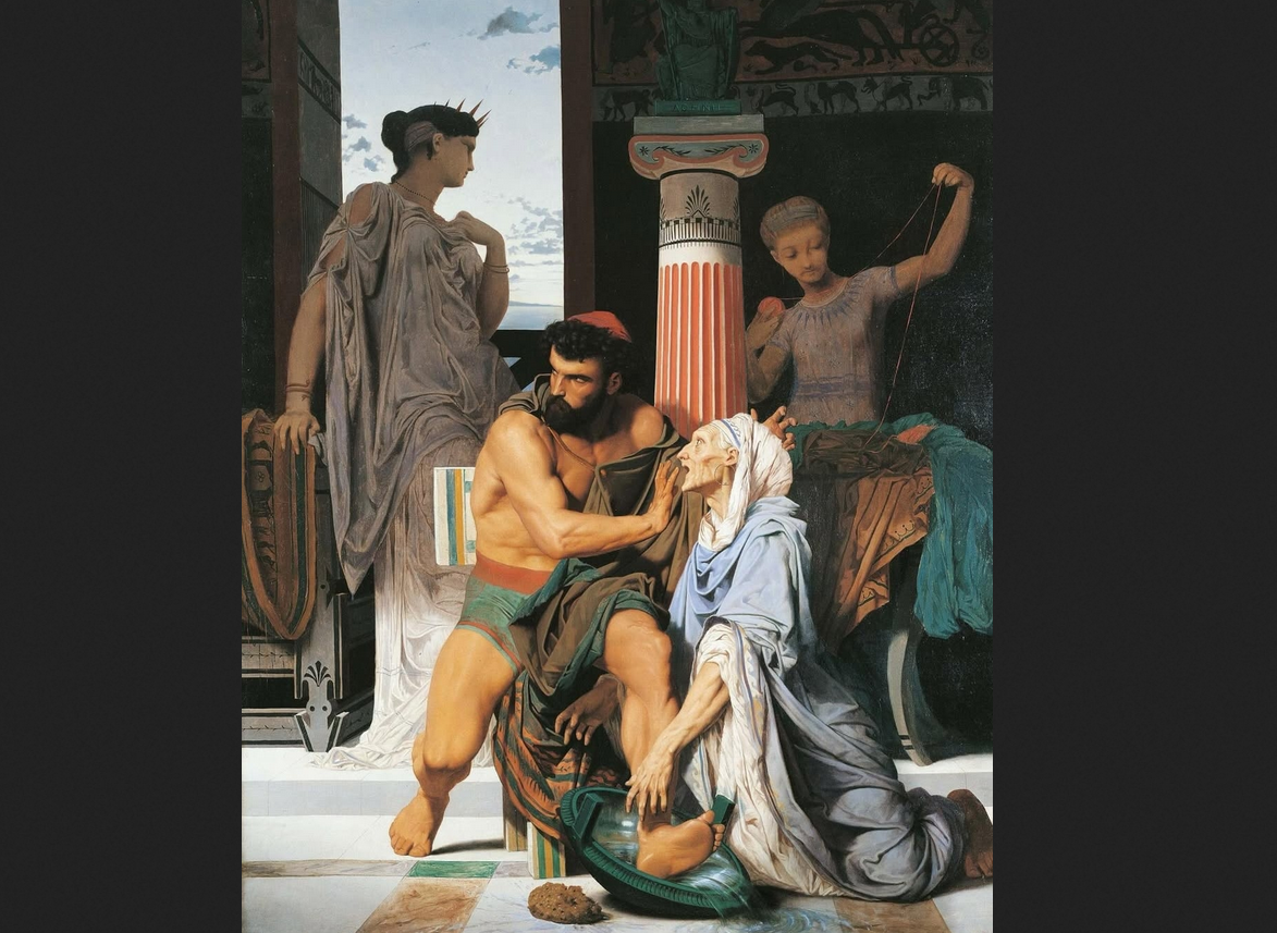  Гюстав Буланже. «Одиссей, узнанный Эвриклидой»