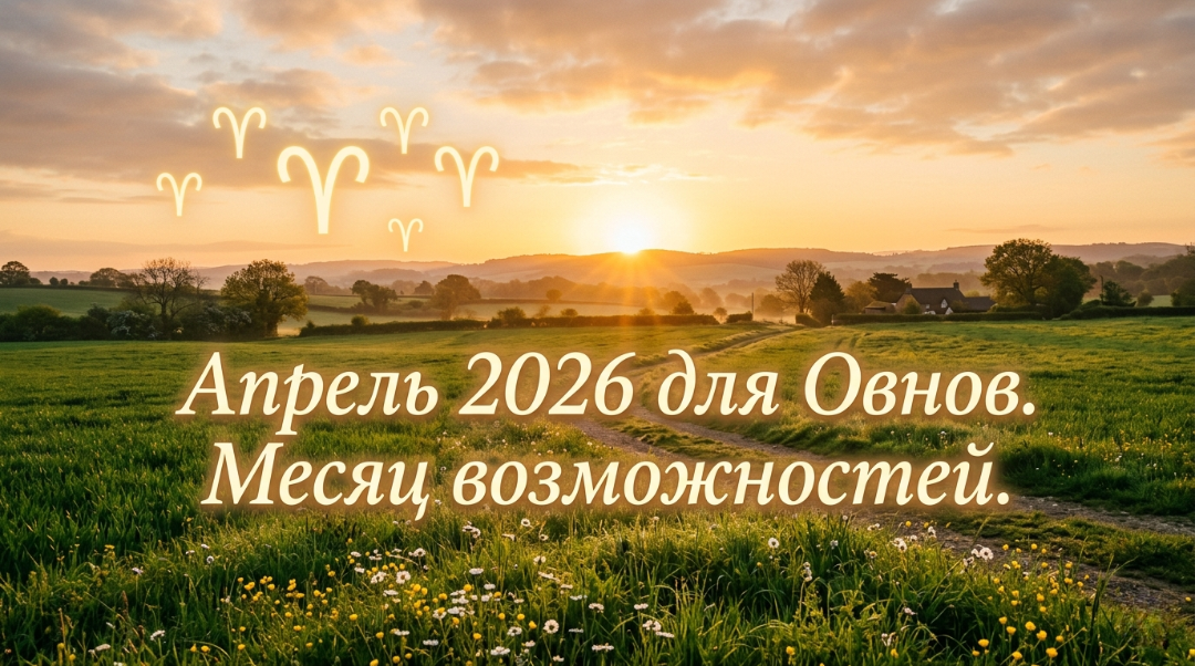 Апрель открывает новый цикл для Овнов — все планеты в прямом движении, можно начинать смело.
