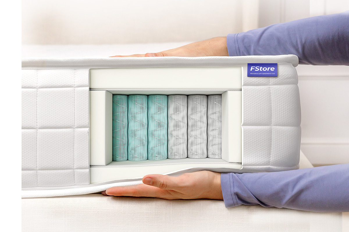 Каждая пружина работает отдельно и реагирует на нагрузку