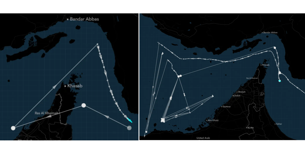Описание: Трек танкеров Jamal и Nabiin
Источник: Bloomberg