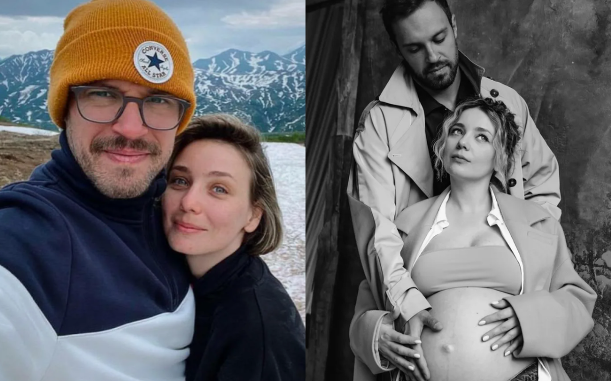 на фото Павел Попов и Еленя Полянская 