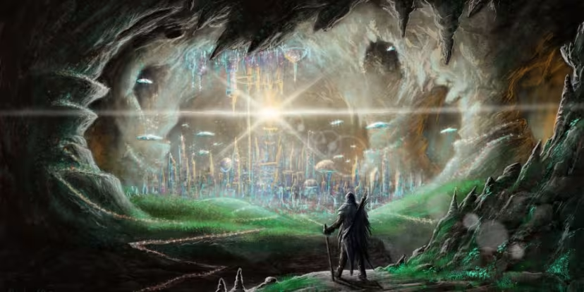 Концептуальное изображение полой Земли