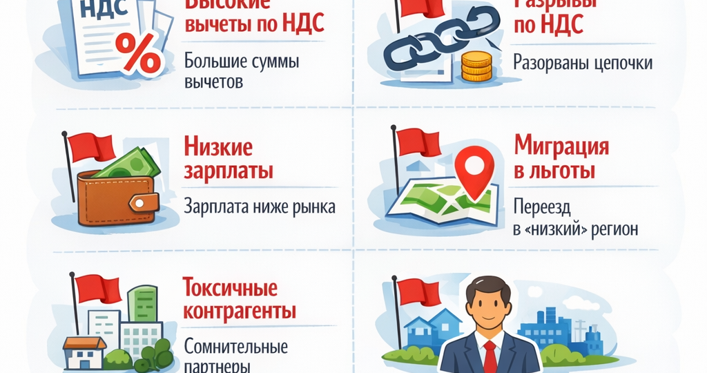 Красные флаги для налоговой: 8 триггеров, по которым ФНС формирует ваш риск-профиль в 2026 году