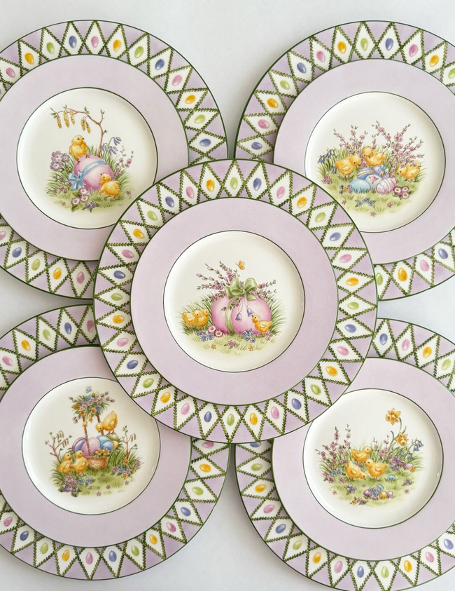 Набор тарелок на 6 персон. 6 тарелок диаметром 20 см и шесть - 27 см. Всего - 12. 