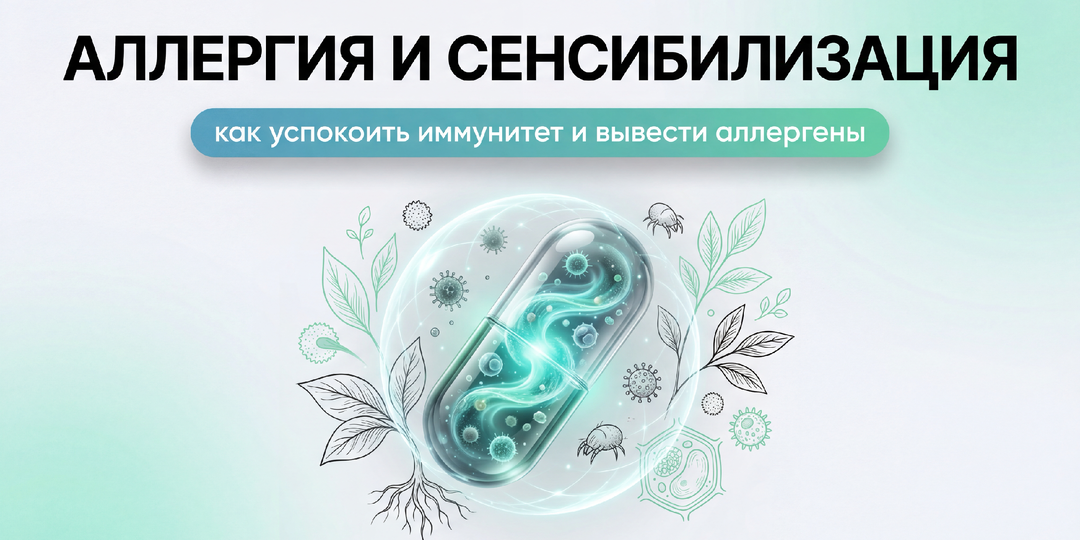 Аллергия и сенсибилизация: как успокоить иммунитет и вывести аллергены