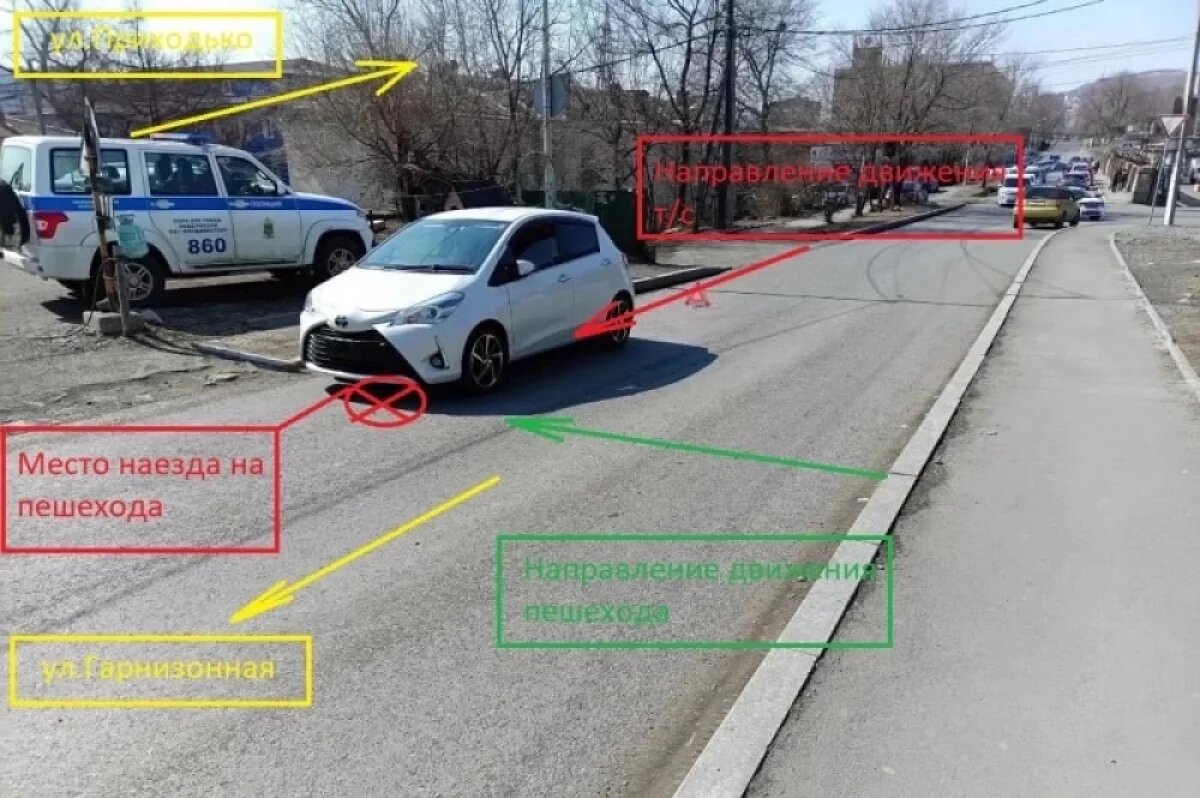    ГАИ Владивостока ищет свидетелей наезда авто на ребенка на улице Воропаева