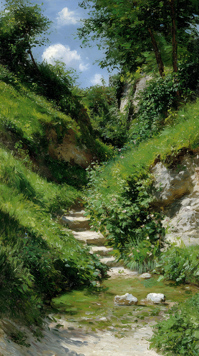 Картина: Небольшой овраг