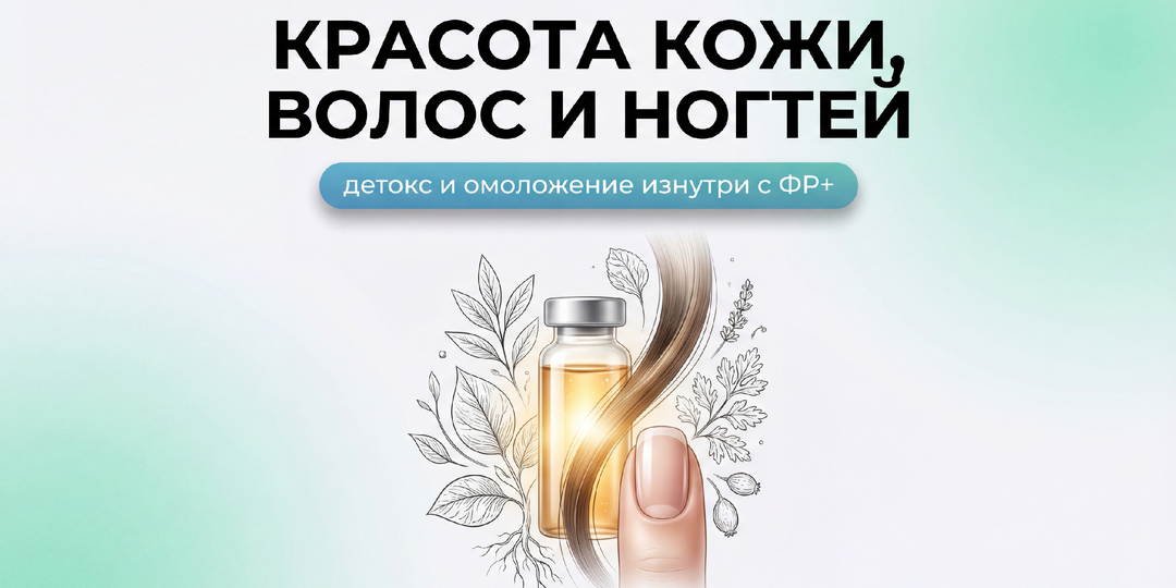 Красота кожи, волос и ногтей: детокс и омоложение изнутри с ФР+