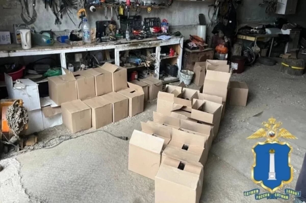    В Вешкаймском районе накрыли цех по производству контрафактного алкоголя