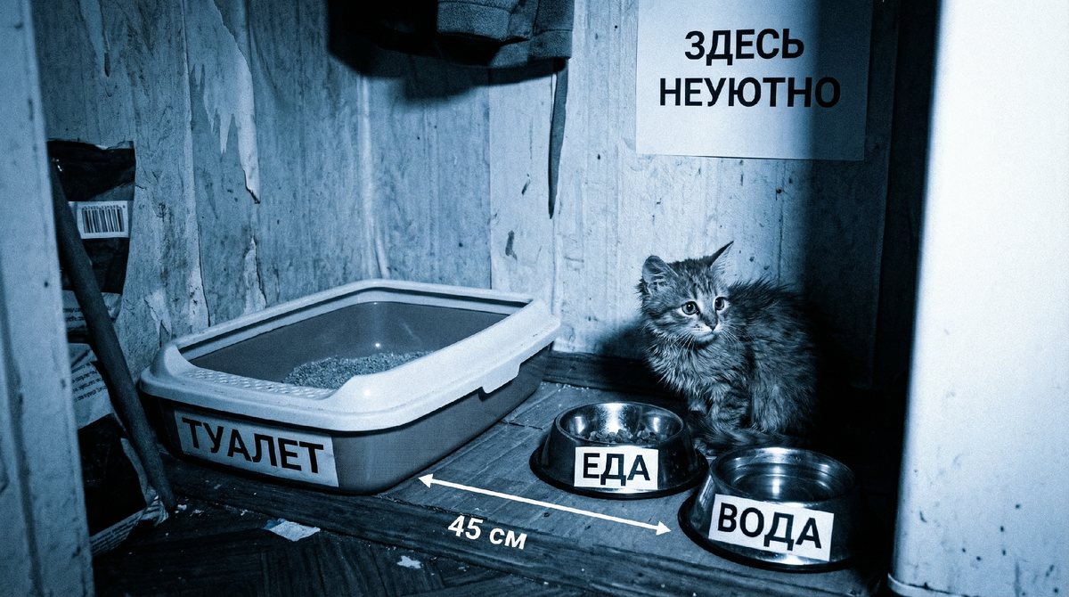 котенок не ест в новом доме