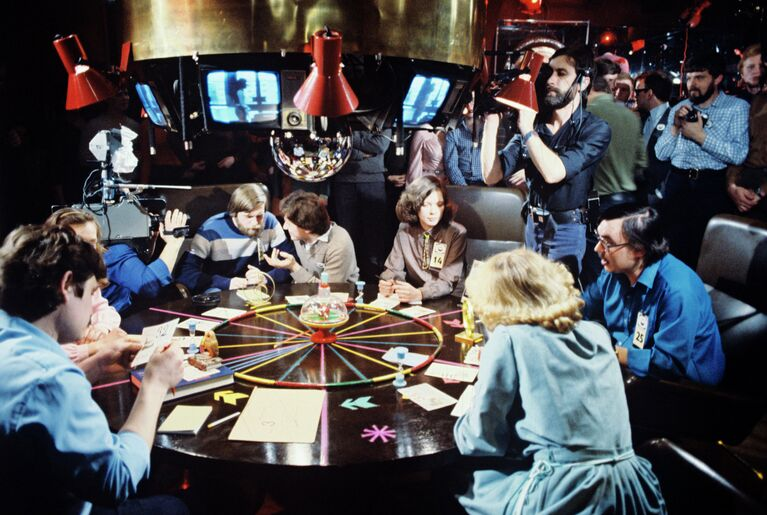 Кадр из советской передачи-игры «Что? Где? Когда?»