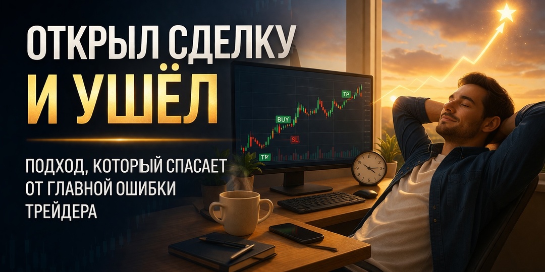 Торговля “открыл и забыл”: меньше стресса, меньше ошибок