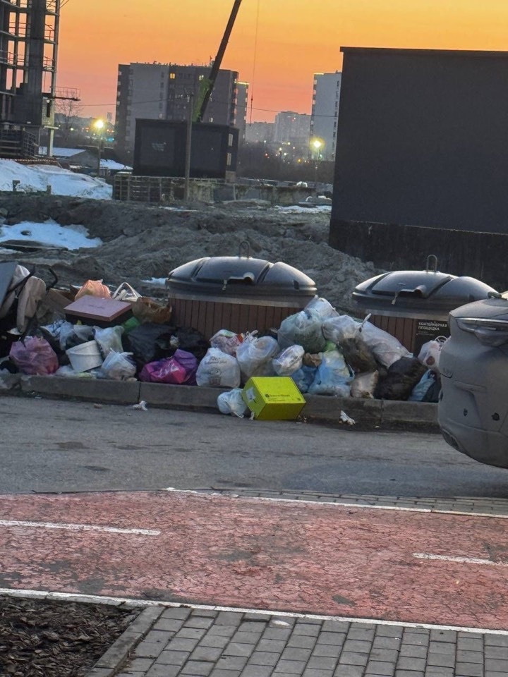 Мусор в Европейском микрорайоне