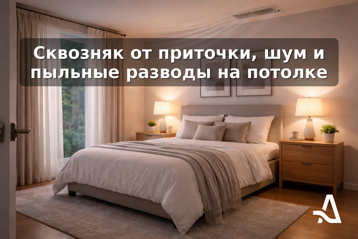 Если от приточки хочется выключить систему, проблема почти всегда в аэродинамике. Почему решётка свистит, дует и пачкает потолок, и как это исправить без переделки ремонта.