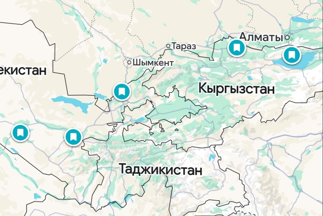 Маршрут на карте 