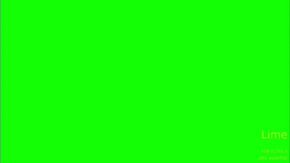 Цвет кислотно-зелёный