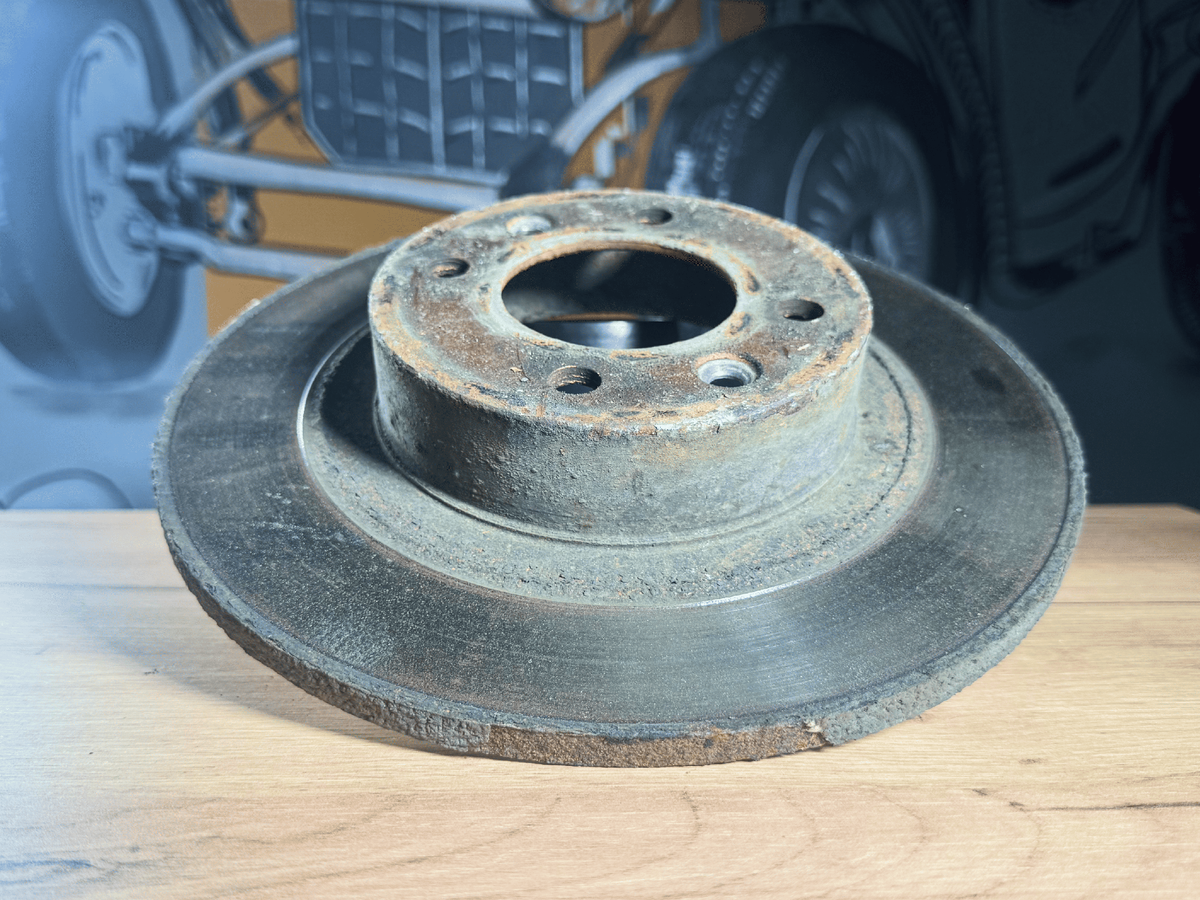 Тормозной диск, требующий замены