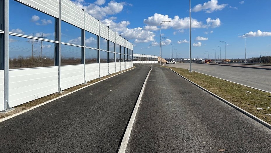    На участке основного хода ЮШМ, который показали в АО "ВАД" корреспонденту "ДП", на текущий момент уложен нижний слой покрытия. Автор фото: Екатерина Кузнецова