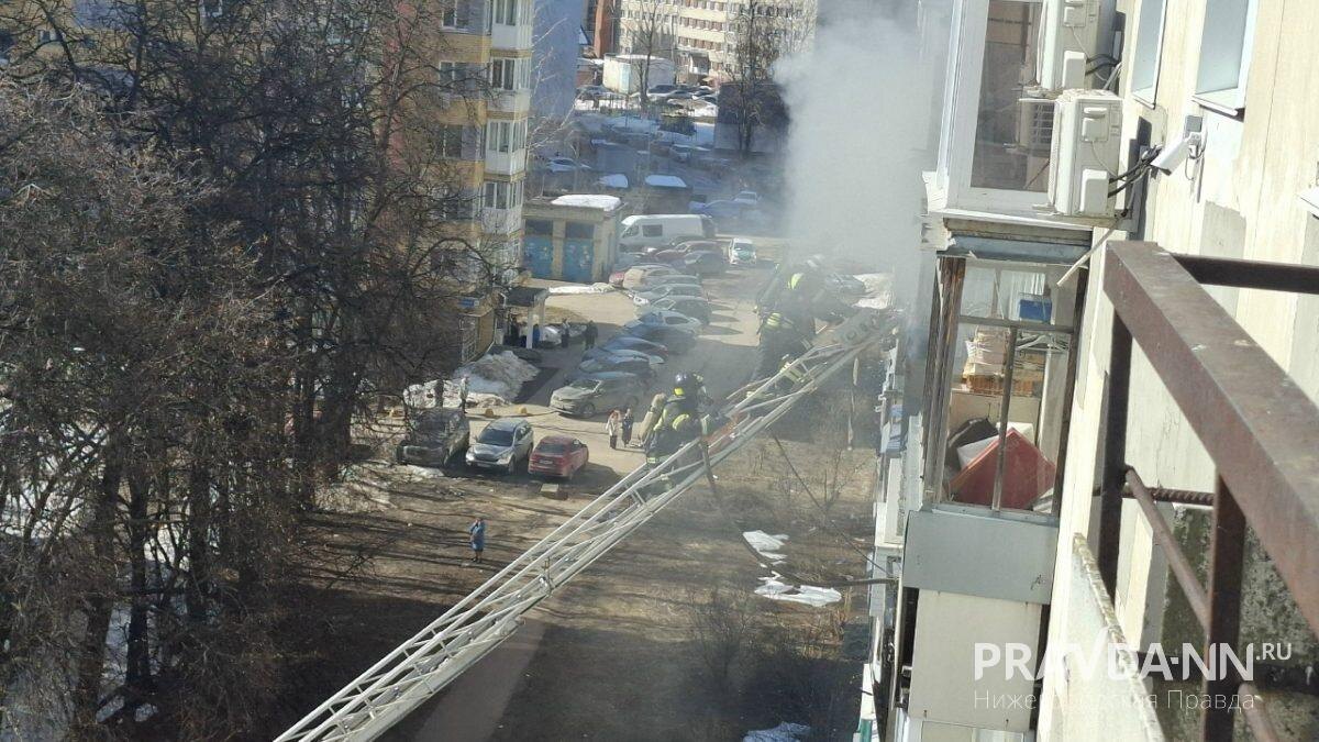    Пожар перекинулся на соседние этажи