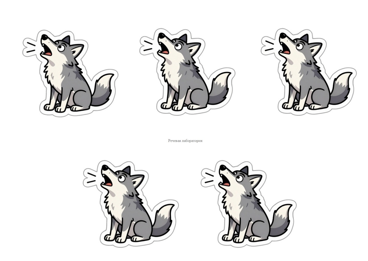 Волк воет "УУУ"