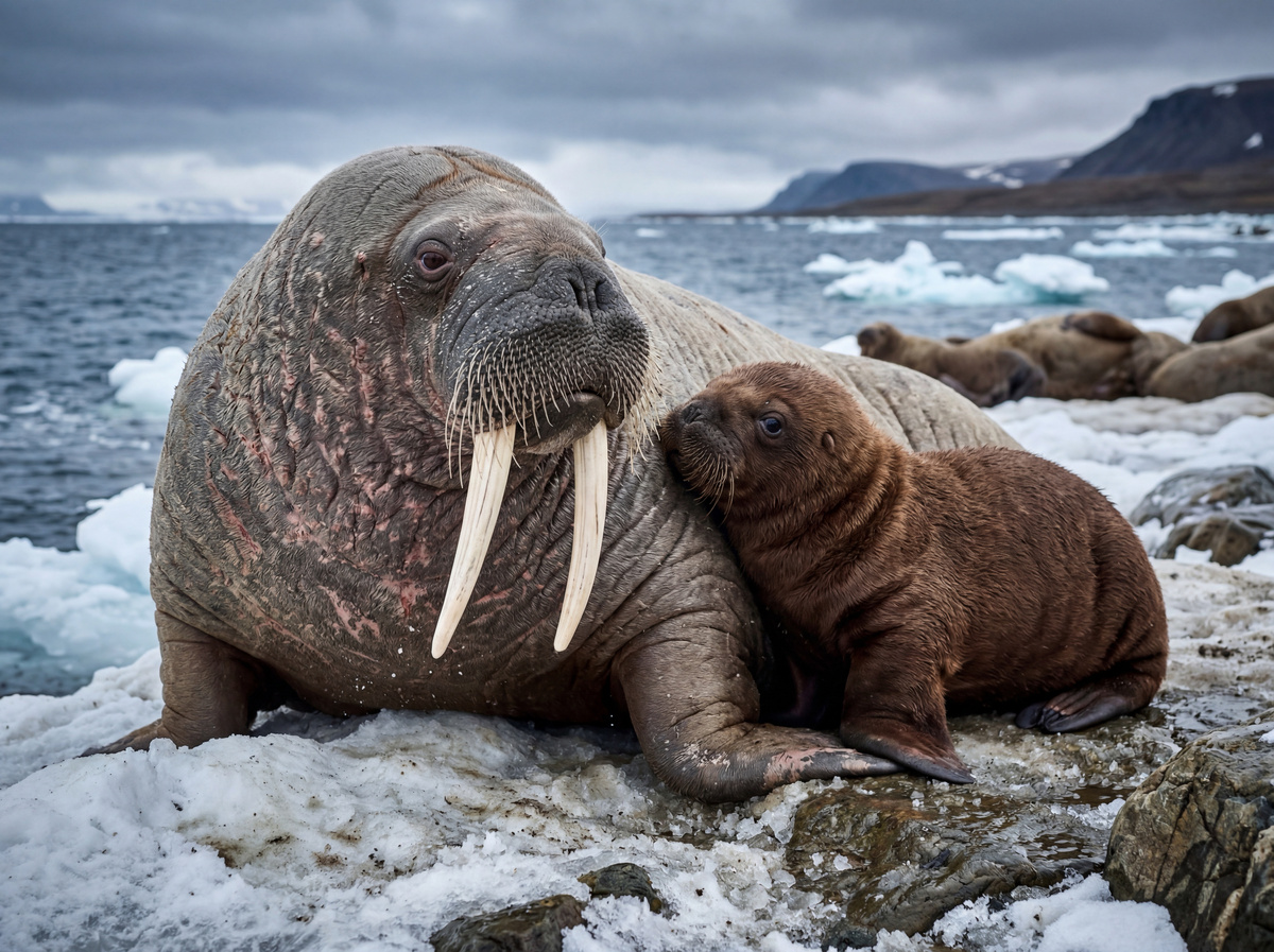 Лаптевский морж (Odobenus Rosmarus Laptevi) — подвид морских млекопитающих, единственного современного вида моржей в семействе моржовых парвотряда ластоногих.