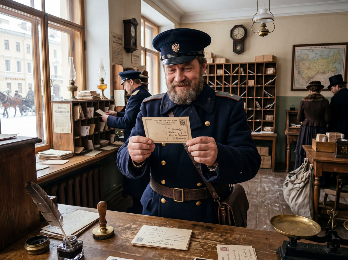 25 марта 1872 года в Российской империи была отпечатана первая почтовая открытка, которая называлась «бланк для открытого письма».