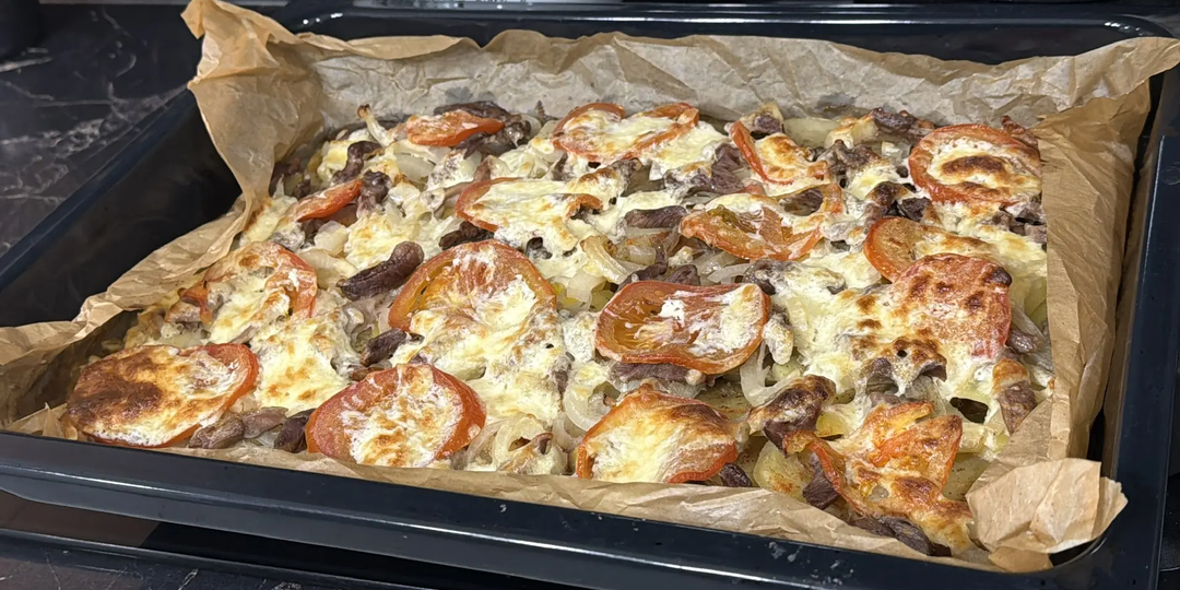 Картофель с мясо по-французски