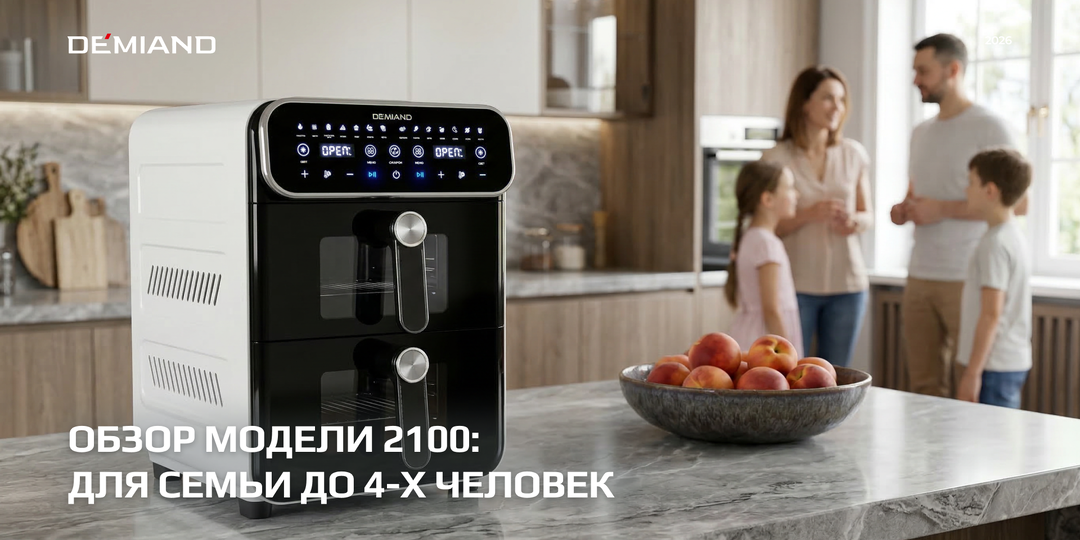 Обзор на Demiand Duos: аэрогриль, с которым семейные вечера обещают быть вкусными!