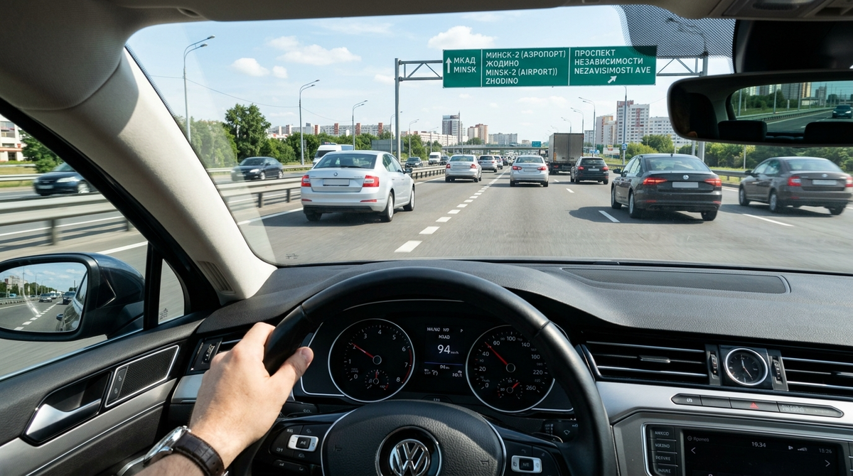 Въезд на МКАД