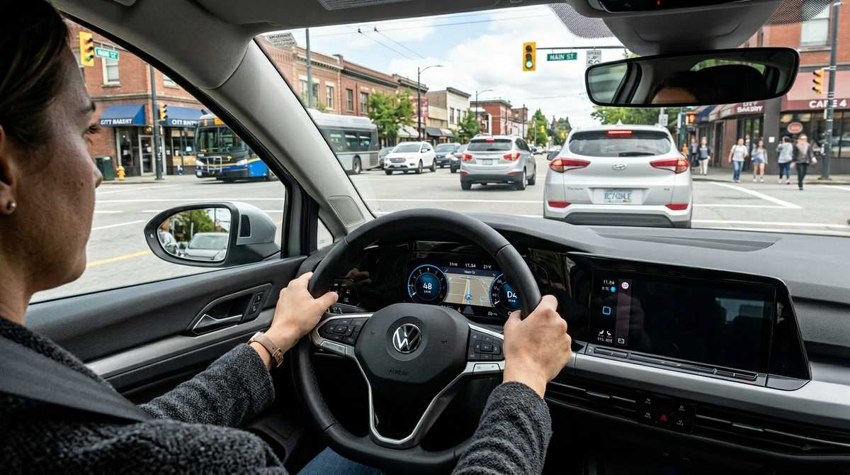 Осознанное вождение на перекрёстке