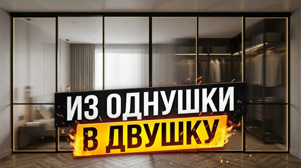    Как превратить однушку в двушку в 2026 году: варианты зонирования GarderobSystem