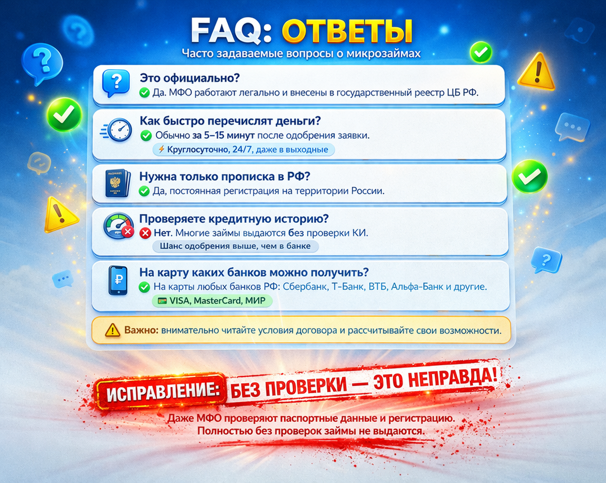 FAQ: ответы, которых нет