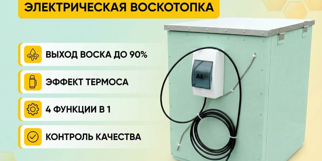 5 причин, почему пчеловоды выбирают электрическую воскотопку «Счастье пчеловода»