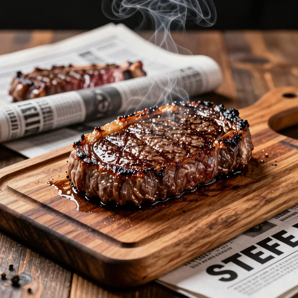 «Мясо на нашем столе — это не только рецепты. Иногда здесь происходят вещи, которые заставляют задуматься. Сегодня без рецептов. Сегодня — разбор.»