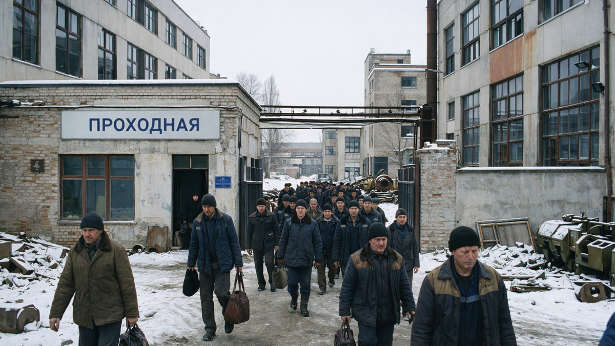    Рабочим заводов не надо опасаться увольнений. Но зарплаты не будут расти. Фото: нейросеть