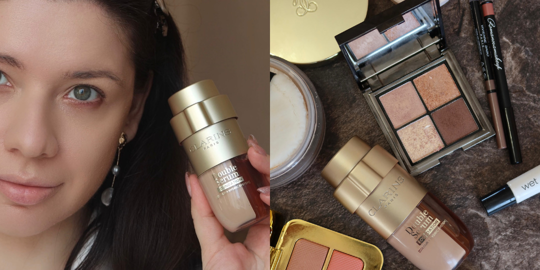 Тональный крем, который не врет о вашем возрасте (и скрывает его). CLARINS double serum на возрастной жирной коже с расширенными порами.