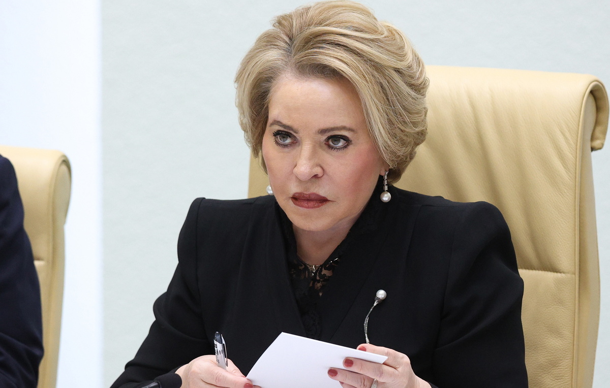    Председатель Совета Федерации РФ Валентина Матвиенко  Пресс-служба СФ РФ/ТАСС