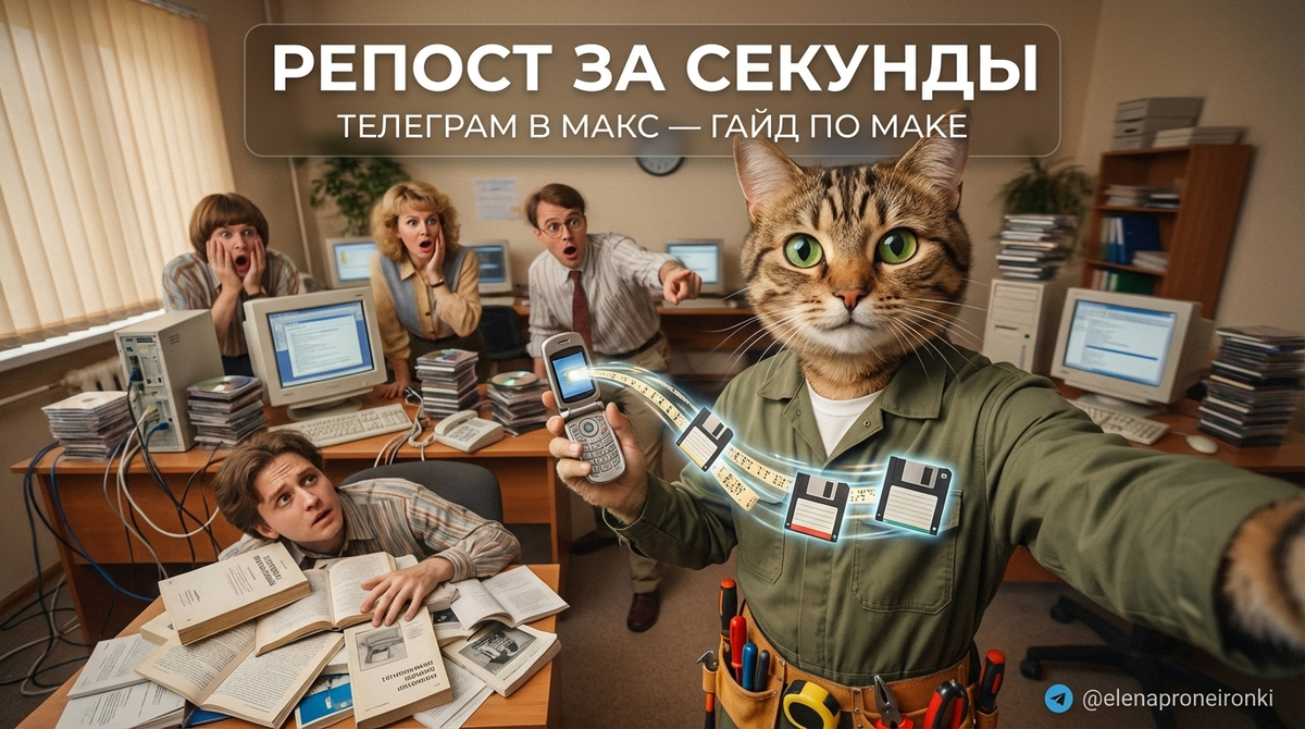    Узнайте, как быстро делать репосты из Telegram в Max. lenka