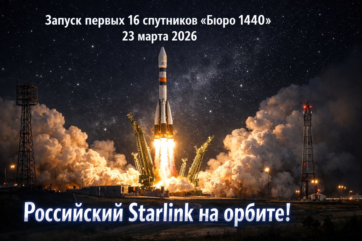 Запуск первых 16 спутников «Бюро 1440»