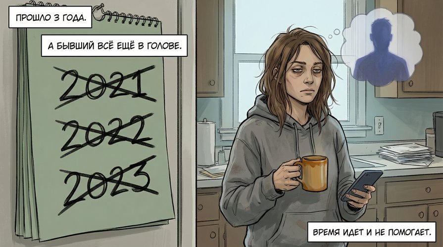 Прошло 3 года — бывший всё ещё в голове, время не лечит