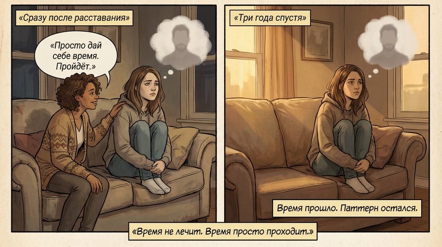 Почему время не помогает забыть бывшего — миф о том что боль пройдёт сама