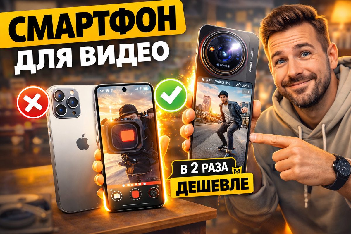 Идеальные смартфоны для видео: снимайте красиво и стабильно в любом освещении.