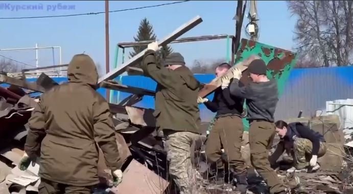     © фото - скриншот видео тг-канала волонтерского лагеря "Курский рубеж"