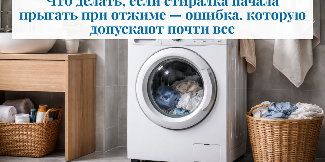 Что делать, если стиралка начала прыгать при отжиме — ошибка, которую допускают почти все