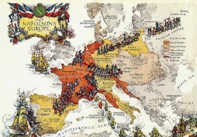 Европа в 1812 году. Наполеон готовился к походу на Россию и нуждался в идеологическом обосновании.
