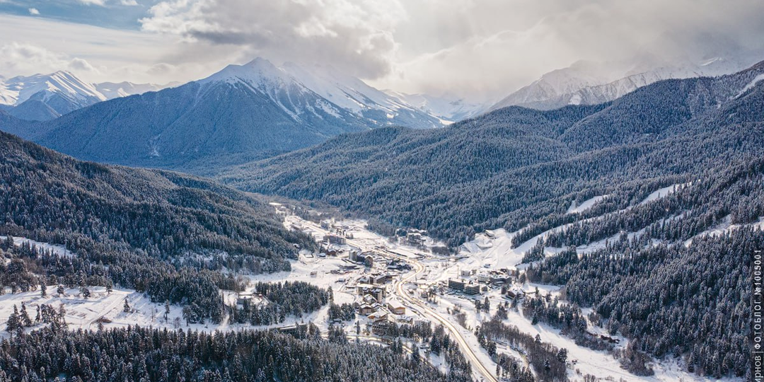 Горнолыжный курорт Архыз с высоты. Для тех, кому зимы было мало